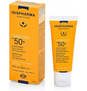 ISISPHARMA UVEBLOCK SPF50+ FLUIDE TEINTE MEDIUM 40ML