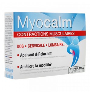 3C PHARMA Myocalm contractions musculaires boite 30 comprimés