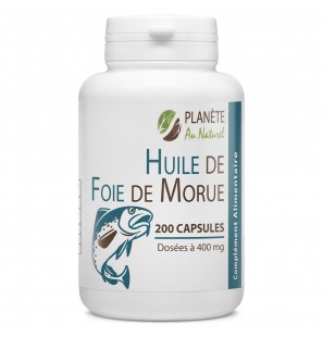GPH DIFFUSION Huile De Foie De Morue 400 mg | 200 capsules