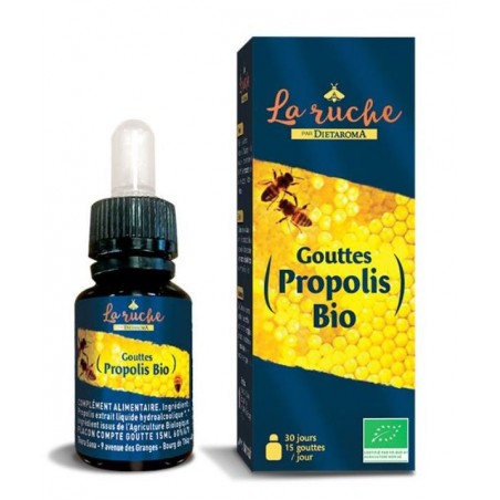 DIETAROMA LA RUCHE propolis gouttes BIO | 15 ml