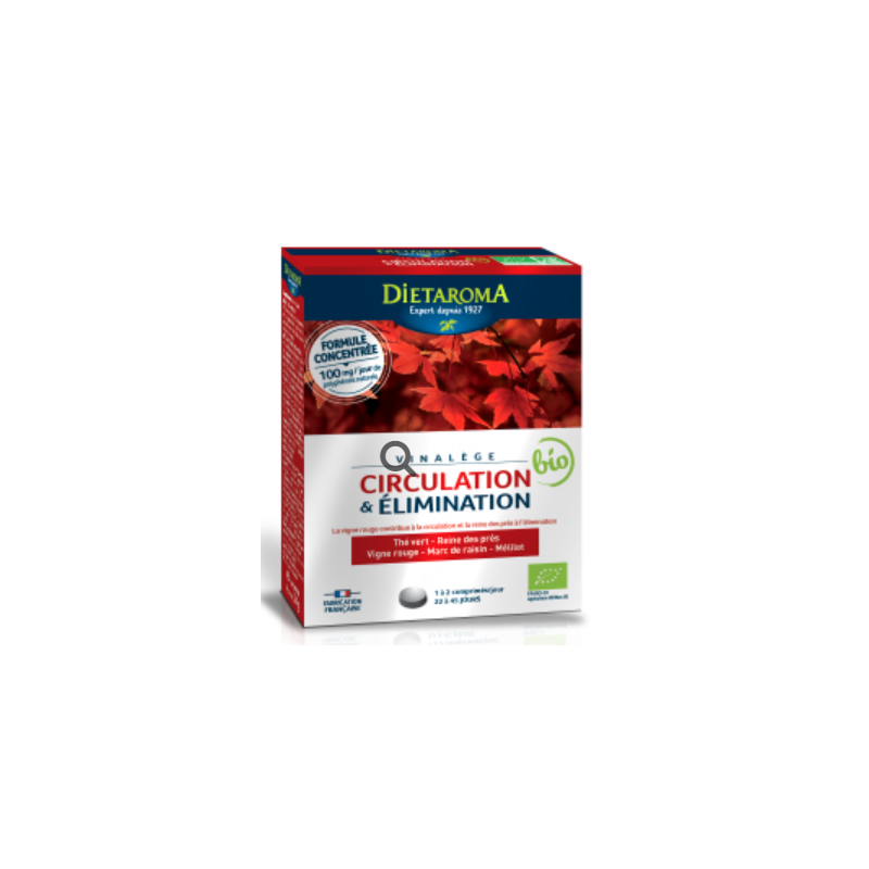 DIETAROMA CIRCULATION & ELIMINATION boite 45 comprimés DIETAROMA CIRCULATION & ELIMINATION boite 45 comprimés