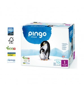 PINGO New Born Taille 1 (2-5kg) couches | 2*27 u