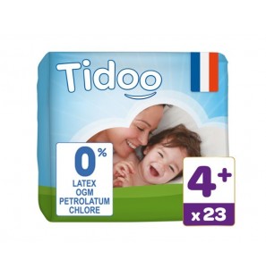 TIDOO Taille 4+ (9-20kg) couches | 23 u