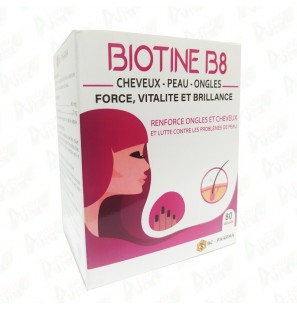 BC PHARMA BIOTINE B8 Cheveux - Peau - Ongles boite 40 gélules
