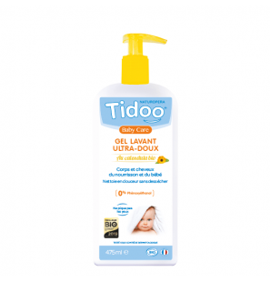 TIDOO BABY CARE gel lavant ultradoux au Calendula 475 ml