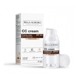 BELLA AURORA CC crème anti-taches spf 50+ Teinté CLAIR 30 ml