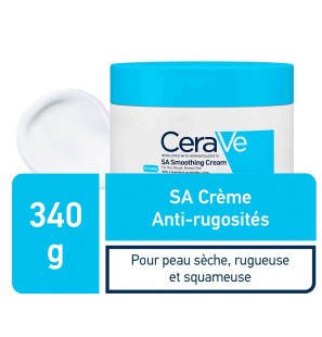 CeraVe SA Crème Anti-Rugosités Peau Sèche et Squameuse | 340g