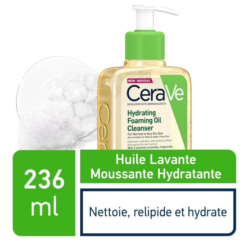 Cerave crème lavante hydratante Peau Normale à Sèche 236 ml