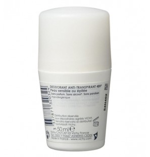 Vichy Dermo-Tolérance Déodorant Anti-Transpirant 48H Bille Peau Sensible ou Epilée | 50ml