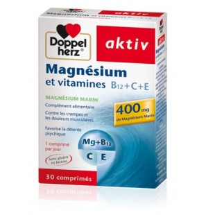 DOPPEL HERZ AKTIV magnésium & vitamines | 30 comprimés