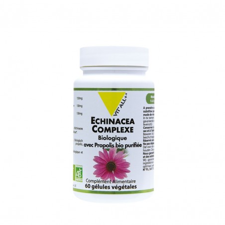 VIT'ALL+ Echinacea complexe Bio | 60 gélules