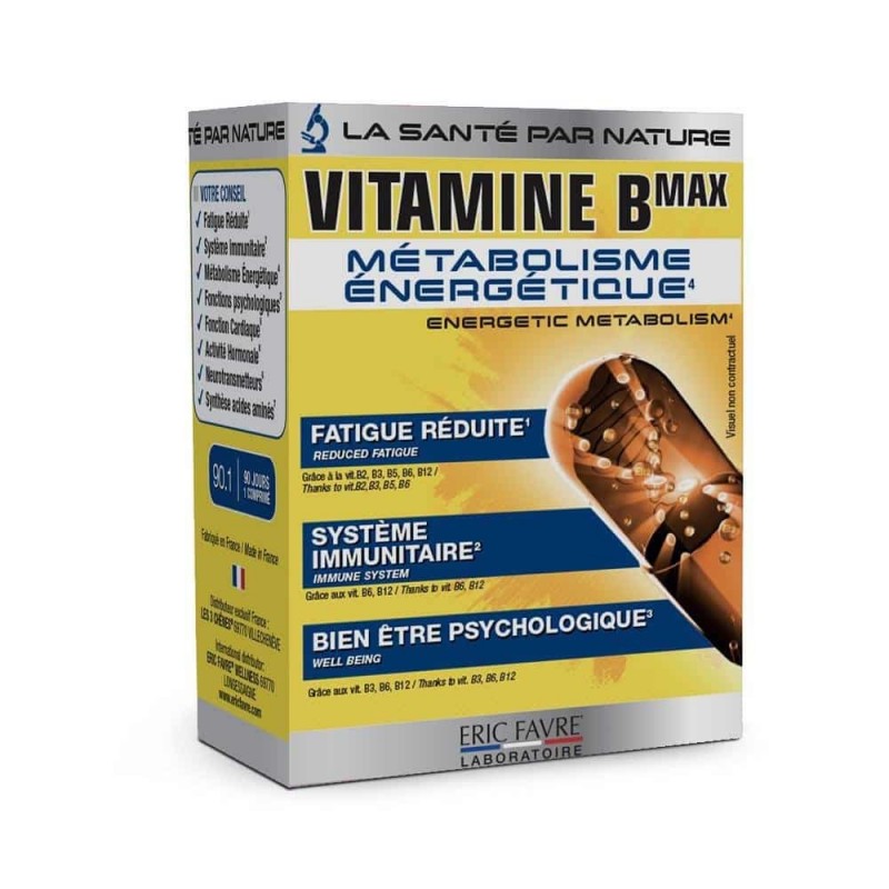 ERIC FAVRE Vitamine B Max | 60 comprimés ERIC FAVRE Vitamine B Max | 60 comprimés