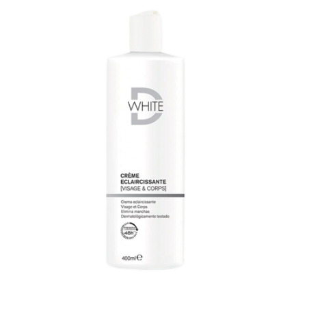 DWHITE crème éclaircissante Visage & Corps | 400 ml