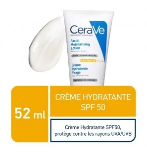 CeraVe Offre crème hydratante visage SPF50 peaux normales à sèches | 52ml