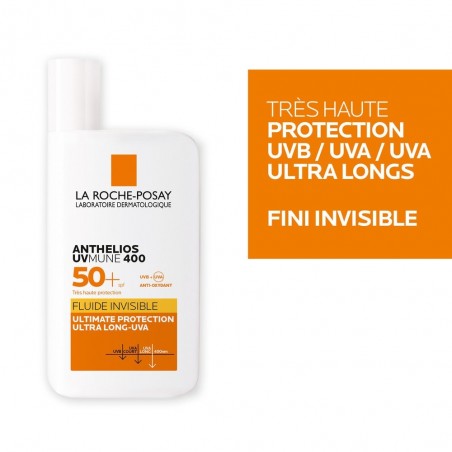 La Roche-Posay Anthelios UVMune 400 Fluide Invisible Solaire SPF50+ Peau Sensible | 50ml