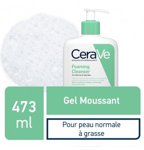 CeraVe Gel Moussant Nettoyant Peau Normale à Grasse | 473ml