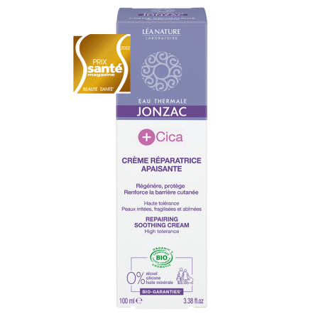 JONZAC +CICA crème réparatrice apaisante BIO 100 ml