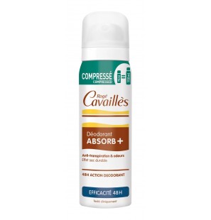 ROGE CAVAILLES ABSORB+ DEO spray compressé efficacité 48h 75 ml