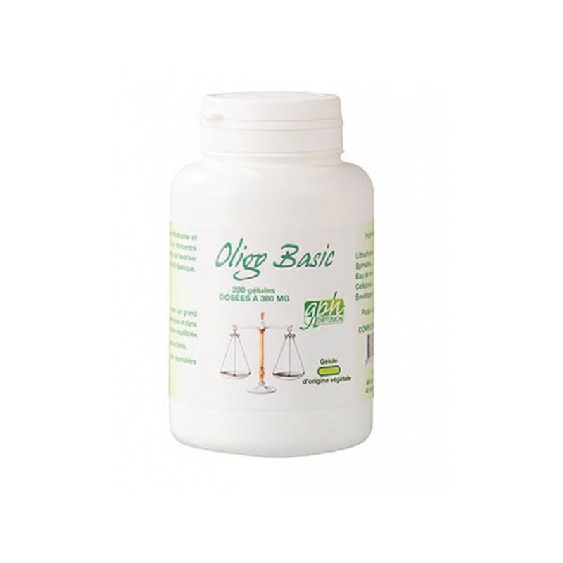GPH DIFFUSION Oligo-Basic Bio 500 mg | 200 gélules GPH DIFFUSION Oligo-Basic Bio 500 mg | 200 gélules