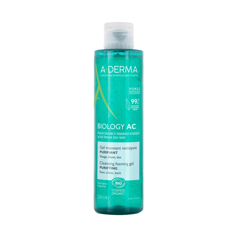 ADERMA PHYS-AC gel moussant purifiant | 200 ml ADERMA PHYS-AC gel moussant purifiant | 200 ml