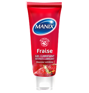 MANIX gel lubrifiant intime Fraise | 80 ml