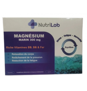 NUTRILAB MAGNESIUM MARIN 300MG 30 GELULES