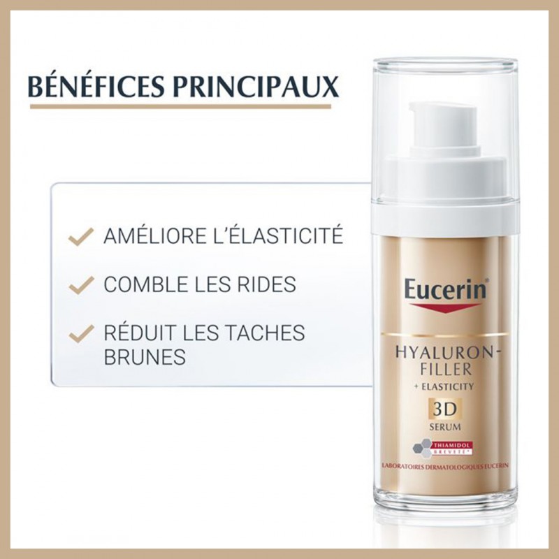 EUCERIN HYALURON FILLER + ELASTICITY 3D SÉRUM 30ML EUCERIN HYALURON FILLER + ELASTICITY 3D SÉRUM 30ML