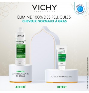 Vichy Offre Dercos Shampoing Traitant Anti-Pelliculaire Cheveux Gras| 200 ml
