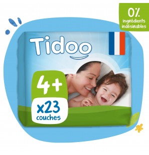 TIDOO Taille 4+ (9-20kg) couches | 23 u