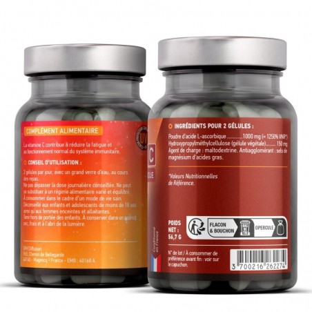 GPH DIFFUSION VITAMINE C ACIDE L-ASCORBIQUE 1000MG B90 CAPSULES