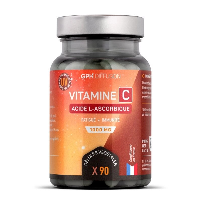 GPH DIFFUSION VITAMINE C ACIDE L-ASCORBIQUE 1000MG B90 CAPSULES GPH DIFFUSION VITAMINE C ACIDE L-ASCORBIQUE 1000MG B90 CAPSULES