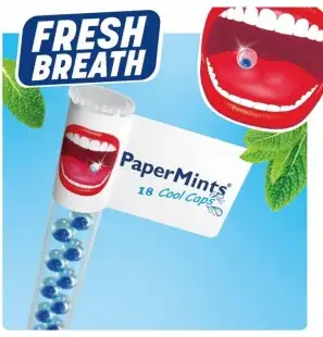 PAPERMINTS 18 COOL CAPS MENTHE B18 CAPSULES