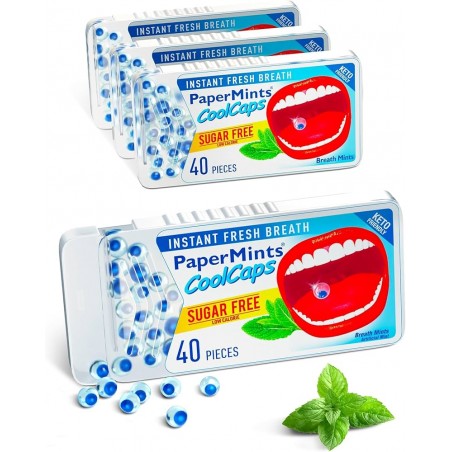 PAPERMINTS COOLCAPS SUGAR FREE B40