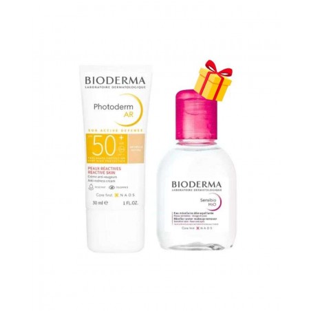 BIODERMA PACK PHOTODERM AR SPF 50+ 30 ML + EAU MICELLAIRE 100ML OFFERT