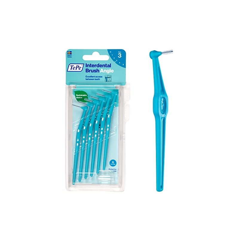 TEPE INTERDENTAL ANGLE BLEU 0.6MM TAILLE 3 B6 TEPE INTERDENTAL ANGLE BLEU 0.6MM TAILLE 3 B6