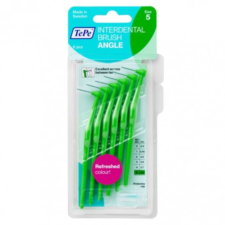 TEPE INTERDENTAL ANGLE VERT 0.8MM TAILLE 5 B6