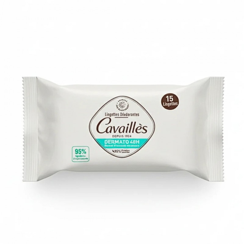 CAVAILLES LINGETTES DEODORANTES DERMATO 48H B15 CAVAILLES LINGETTES DEODORANTES DERMATO 48H B15