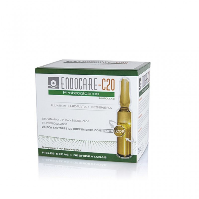 ENDOCARE TENSAGE C20 ampoules de protéoglycanes | 30u ENDOCARE TENSAGE C20 ampoules de protéoglycanes | 30u
