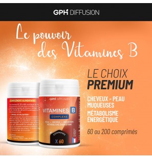 GPH DIFFUSION Vitamine B Complexe 500 mg l 60 comprimés