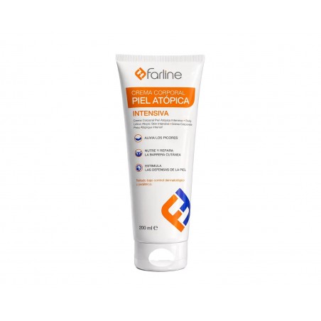 FARLINE Crème Corps Peau Atopique Intensive Hydratation et Réparation 200 ml