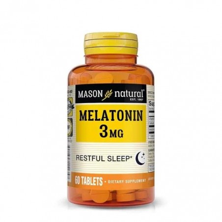 MASON NATURAL MELATONIN 3MG B60