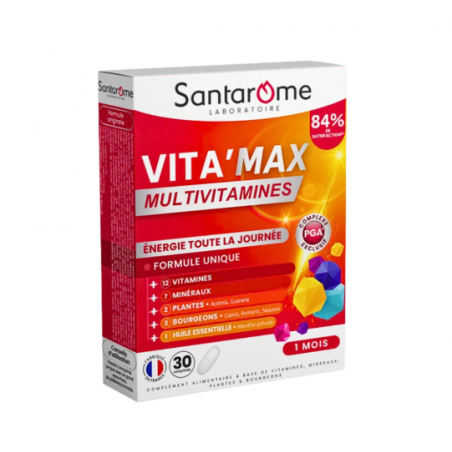 SANTAROME Vitamax Multivitamines 30 Comprimes