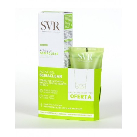 SVR PACK SEBIACLEAR ACTIVE GEL + GEL MOUSSE 55ML