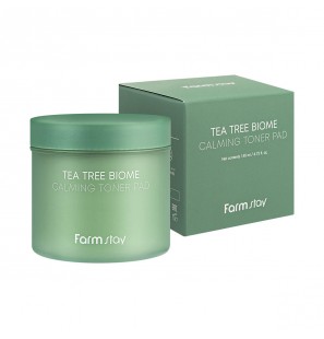 FARMSTAY TEA TREE BIOME CALMING Toner Pad, 70 pcs