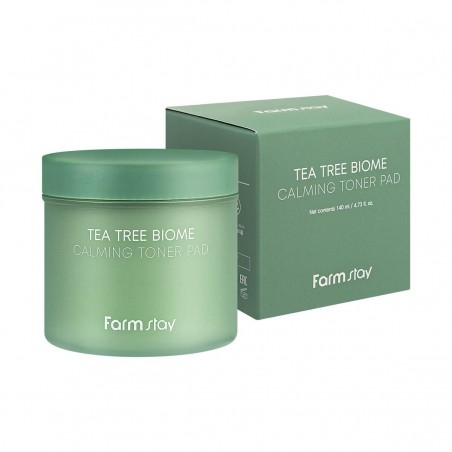 FARMSTAY TEA TREE BIOME CALMING Toner Pad, 70 pcs