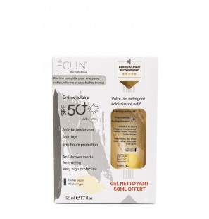 ECLIN PACK ECRAN SOLAIRE ANTI TACHES 50ML+ GEL NETTOYANT 50ML OFFERT
