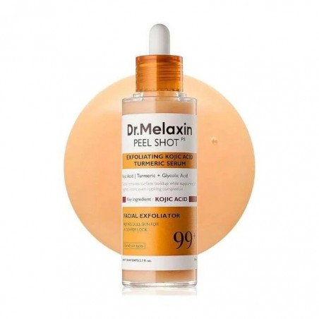 DR MELAXIN PEEL SHOT EXFOLIATING KOJIC ACID TURMERIC SERUM 80 ML