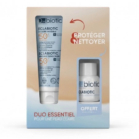 D-BIOTIC PACK Eclabiotic Solaire Invisible+Gel Eclaircissant