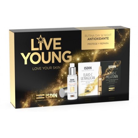 ISDIN PACK LIVE YOUNG routine jour et nuit anti-oxydant
