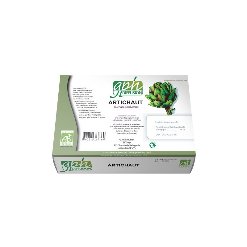 GPH DIFFUSION Artichaut Bio | 20 ampoules